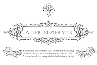 Allerlei Zierat 3: A Thoughtful Revival of Early 20th-Century Ornamental Typography
