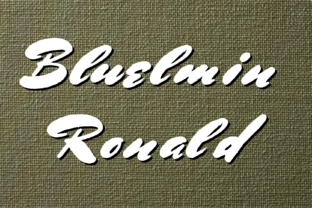 Bluelmin Ronald: Bold Handwritten Clarity