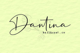 Dantina: A Handwritten Font with Natural Elegance
