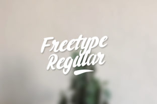 Freetype Regular: A Friendly Handwritten Font