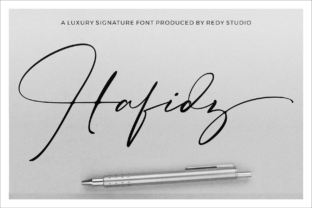 Hafidz: A Natural Handwritten Signature Font
