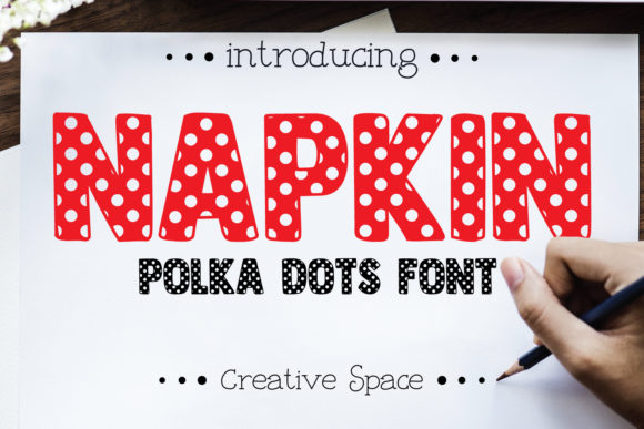 Napkin: The Polka-Dot Font That Turns Everyday Text Into Playful Personality
