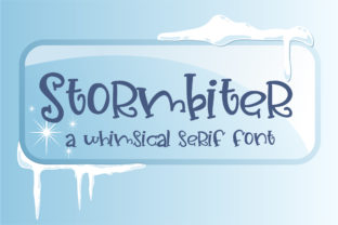Stormbiter: A Serif with Seasonal Soul