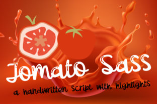 Tomato Sass: The Handwritten Font That Feels Like a Thought Jotted Down Mid-Conversation